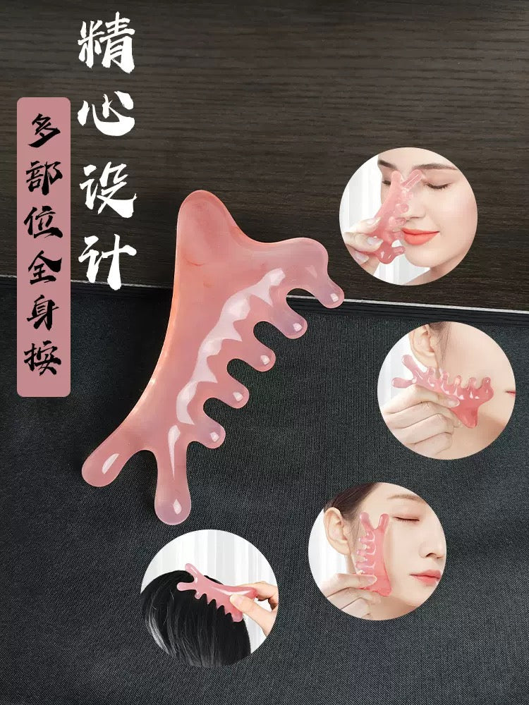【四合一经络梳】面部美容 按摩头部 眼鼻按摩 多功能疏通经络