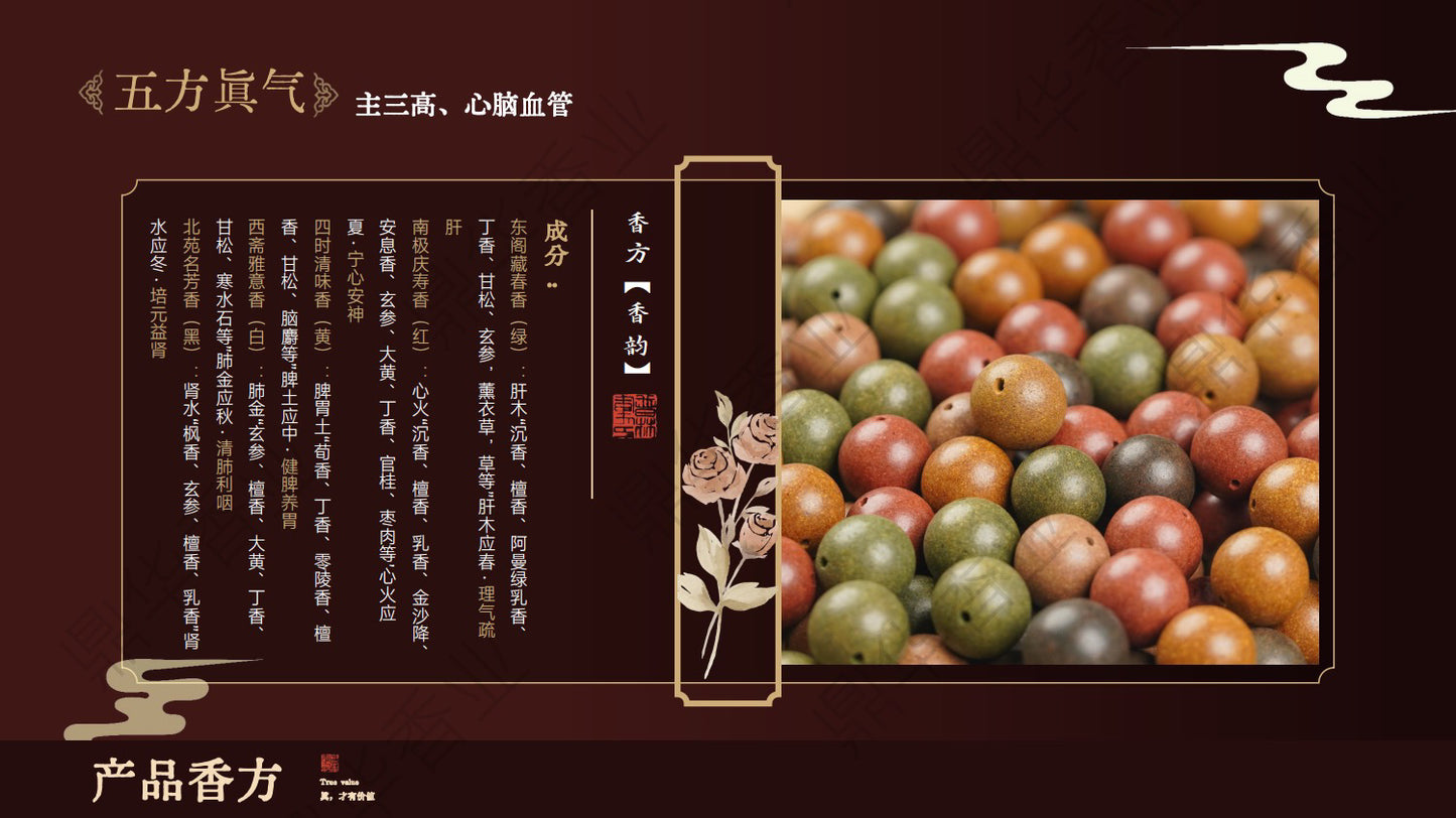 【中药手串】 合香珠 纯手工制作 古法芳疗法 中国非遗文化