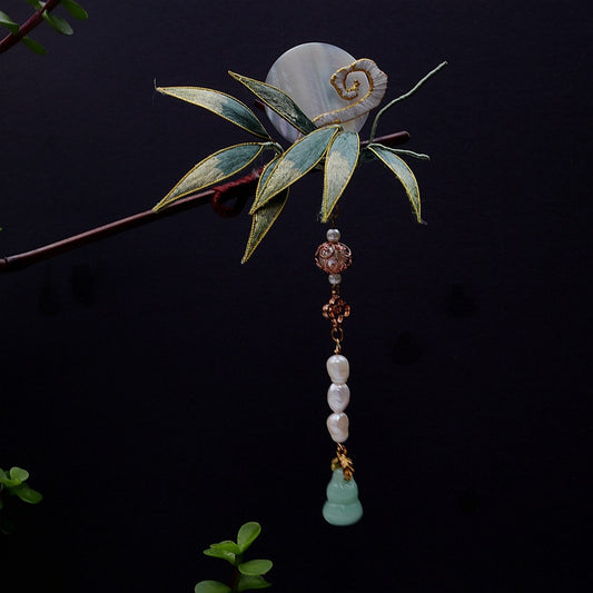 【原创设计古风蚕丝绒花簪子】中国非遗文化