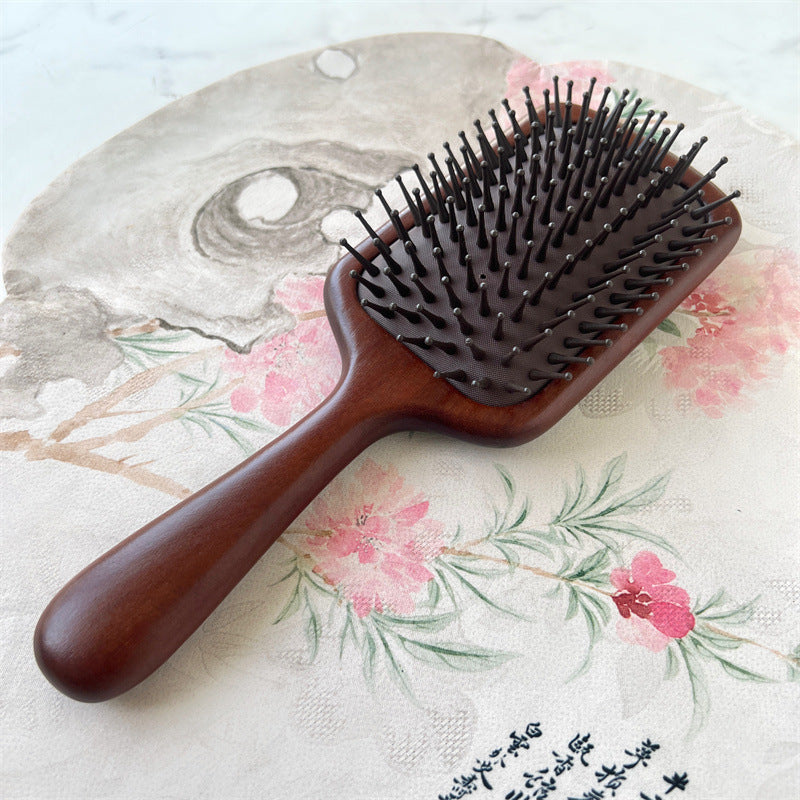 【天然气囊按摩经络护发梳】一梳百顺