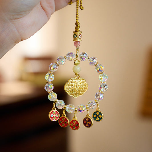 杭州灵隐寺 【五路财神炫彩车挂】 汽车挂饰