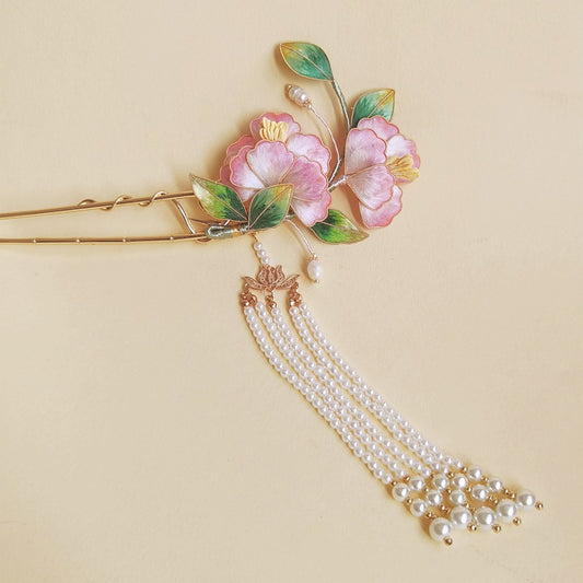 【古风蚕丝渐变发钗】 中国非遗文化手工