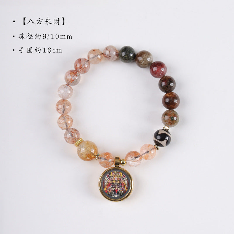 【藏域灵境 · 四季幽灵拼黑金超七手串】扎基拉姆 财运手串