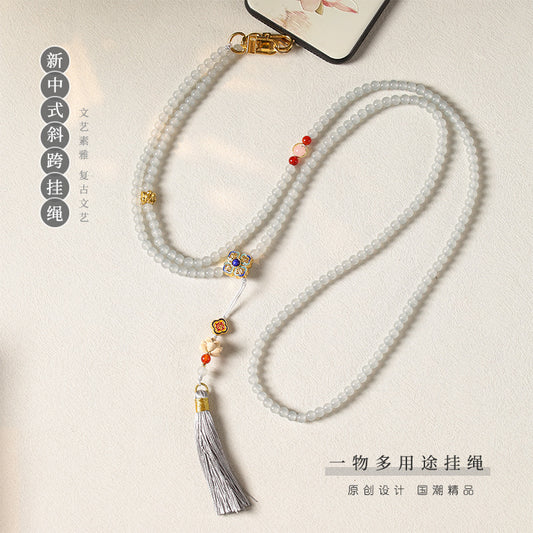 【手机链琉璃串珠】长款斜跨可背 解放双手
