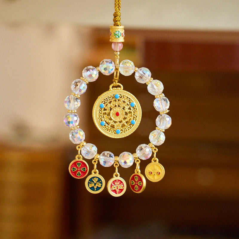 杭州灵隐寺 【五路财神炫彩车挂】 汽车挂饰