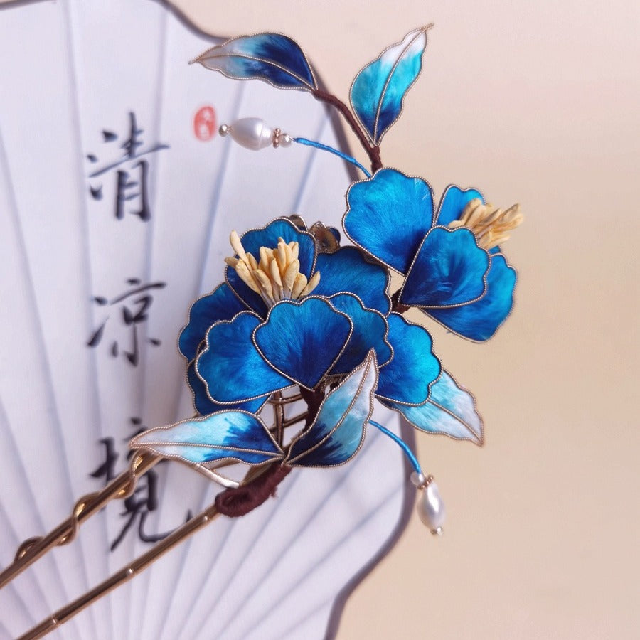 【古风蚕丝渐变发钗】 中国非遗文化手工