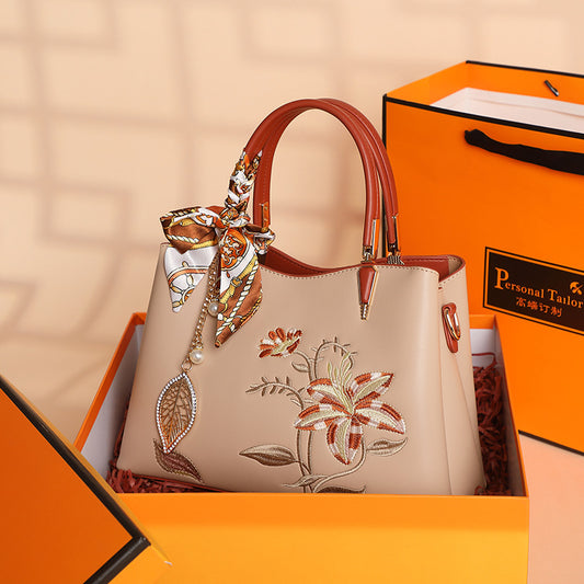 【中国风刺绣兰花包包】手提/单肩/斜挎