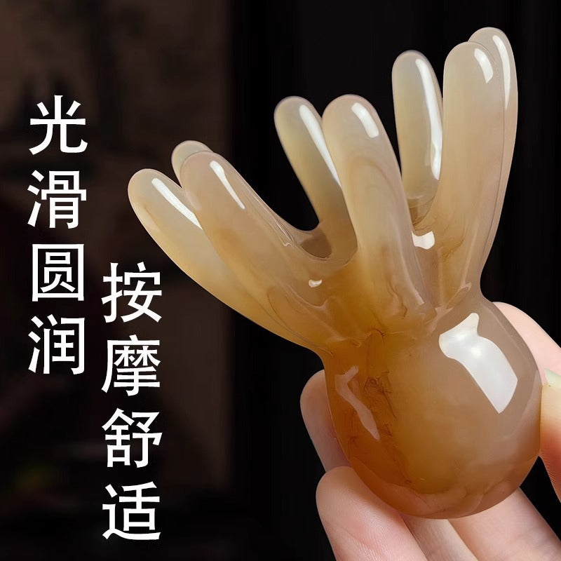 【八爪鱼按摩梳】头部经络穴位按摩