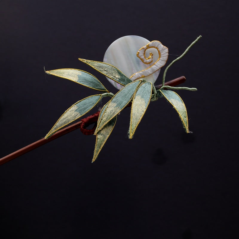 【原创设计古风蚕丝绒花簪子】中国非遗文化