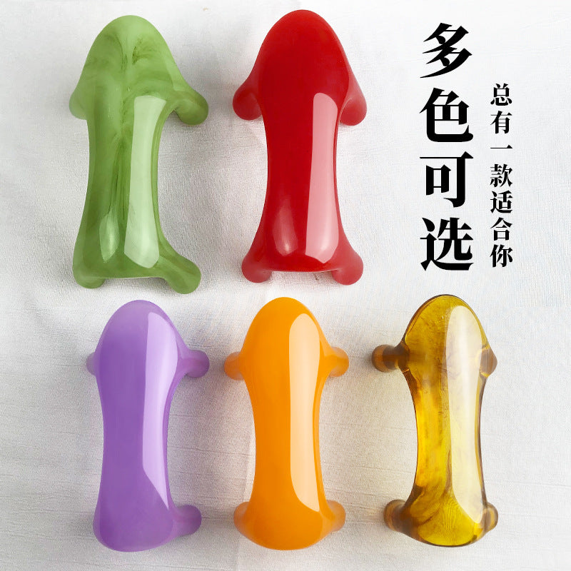 【天然树脂按摩狗】肩颈背疏通神器｜一推赶走全身酸痛✨