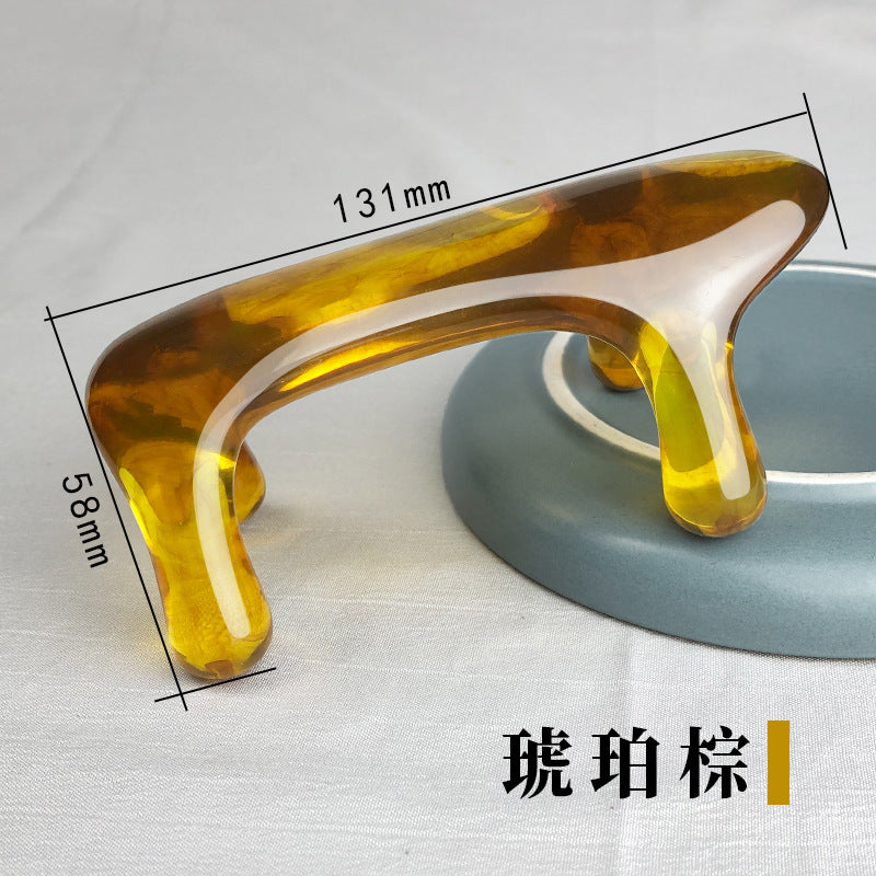 【天然树脂按摩狗】肩颈背疏通神器｜一推赶走全身酸痛✨