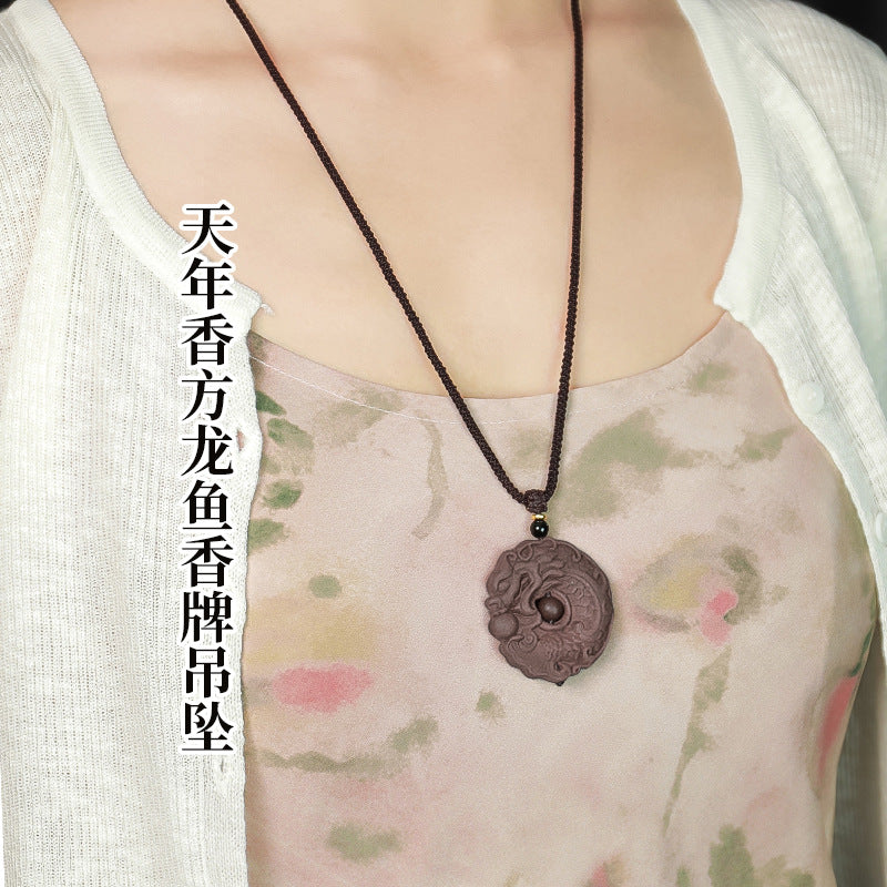 【Natural Chinese medicine incense card】 Car pendant to wear with you 